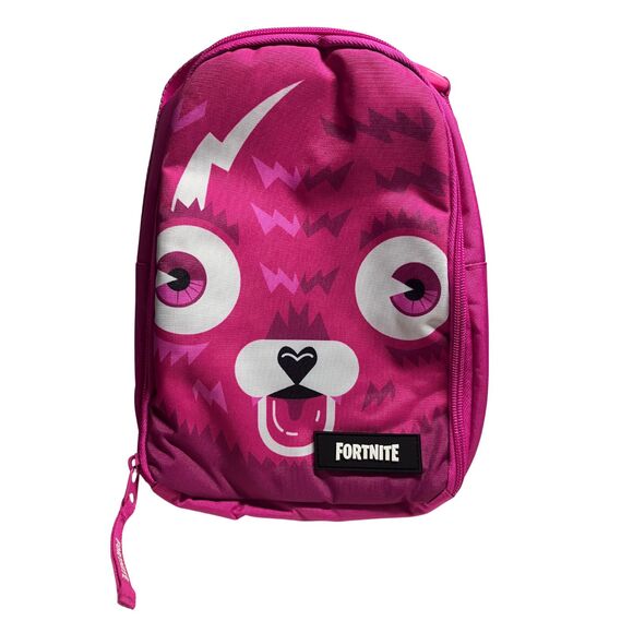 Fortnite Pink Bear Lunch Bag - Insulated Kids Lunch Box - Picture 2 of 12